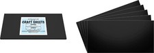 Black Flex Plasticard Polystyrene Craft Sheets - 6"x12" - .060" thick - 5 Pack