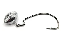 Football Swing Wobble Head Jig Bass Fishing Jig UnPainted Gamakatsu Hook New