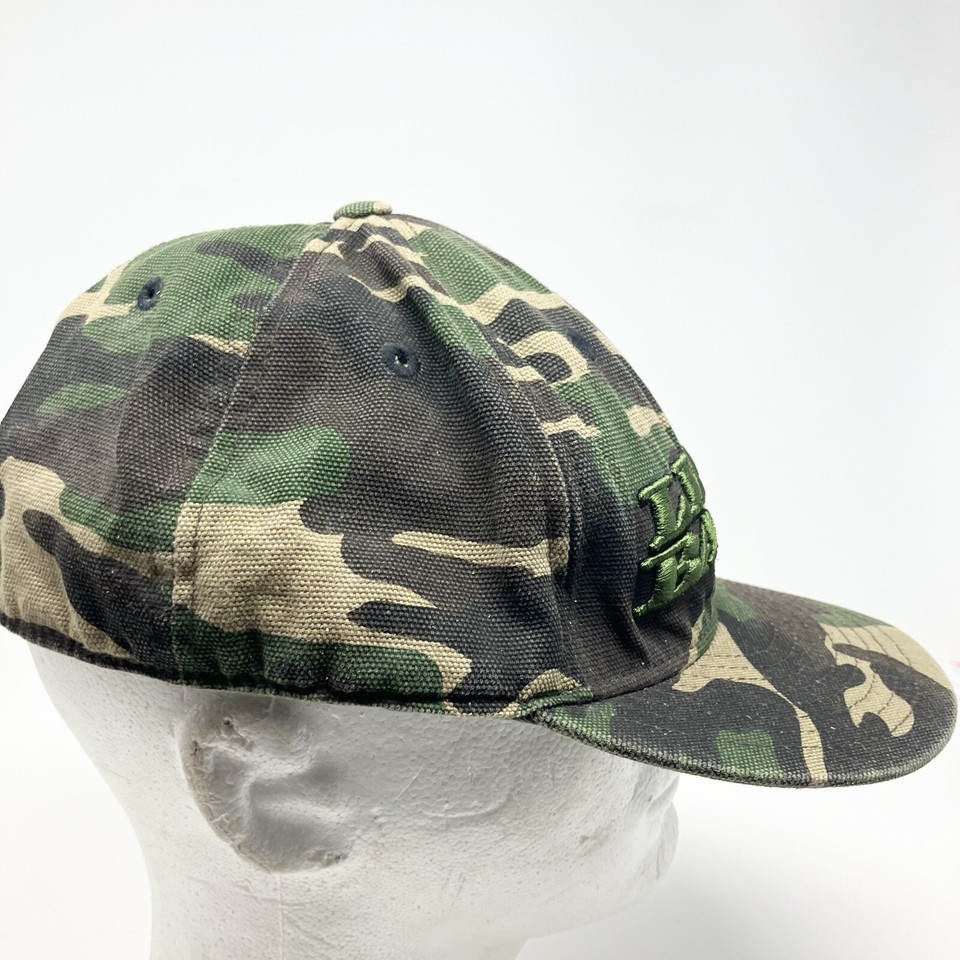 Vintage Reebok Llyod Banks GUnit Hat Cap Size 8 Camo Y2k Hip Hop