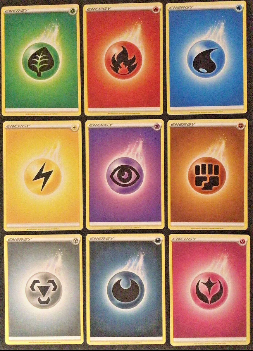 Pokemon 10 Energy Card Lot - All Types - Near Mint YOU CHOOSE