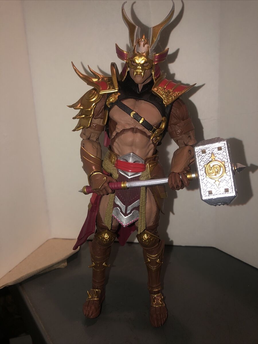 Mortal Kombat SHAO KAHN MK11 Exclusive McFarlane 7” Loose Figure Platinum  New 787926110371