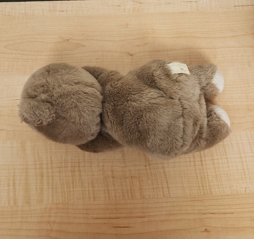 Vintage Westcliff Ltd Plush Bear Cub Baby Bear Brown 12” Laying Down Korea - Imagen 8 de 13
