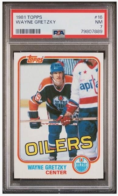 1981 Topps WAYNE GRETZKY # 16 - HOF !!! GOAT !!! - PSA 7