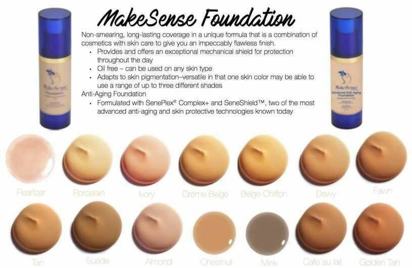 🎯I've Got Them!!🎯 NEW MAKESENSE Original Foundation SENEGENCE RETAIL $50 - Image 3 of 3