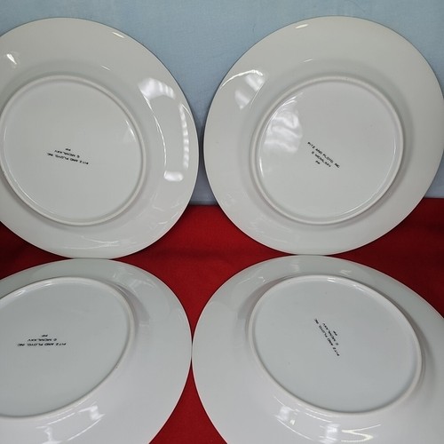 Fitz And Floyd Salad Snack Plates Set of 6 Petite Fleur 7.5''D VTG Japan - Picture 5 of 14