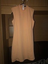 Pretty Little Thing High Neck Skater Dress With Shoulder Pads