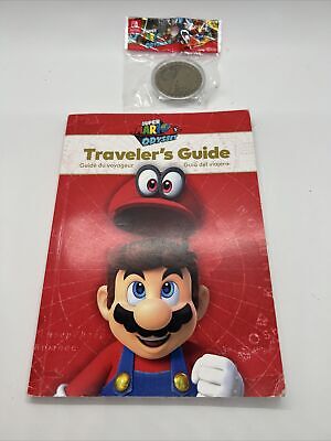 Super Mario Odyssey Traveler's Guide Book Collectible (No Game) Metal Coin