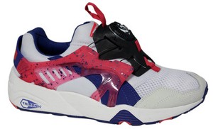 puma trinomic bleu et rose