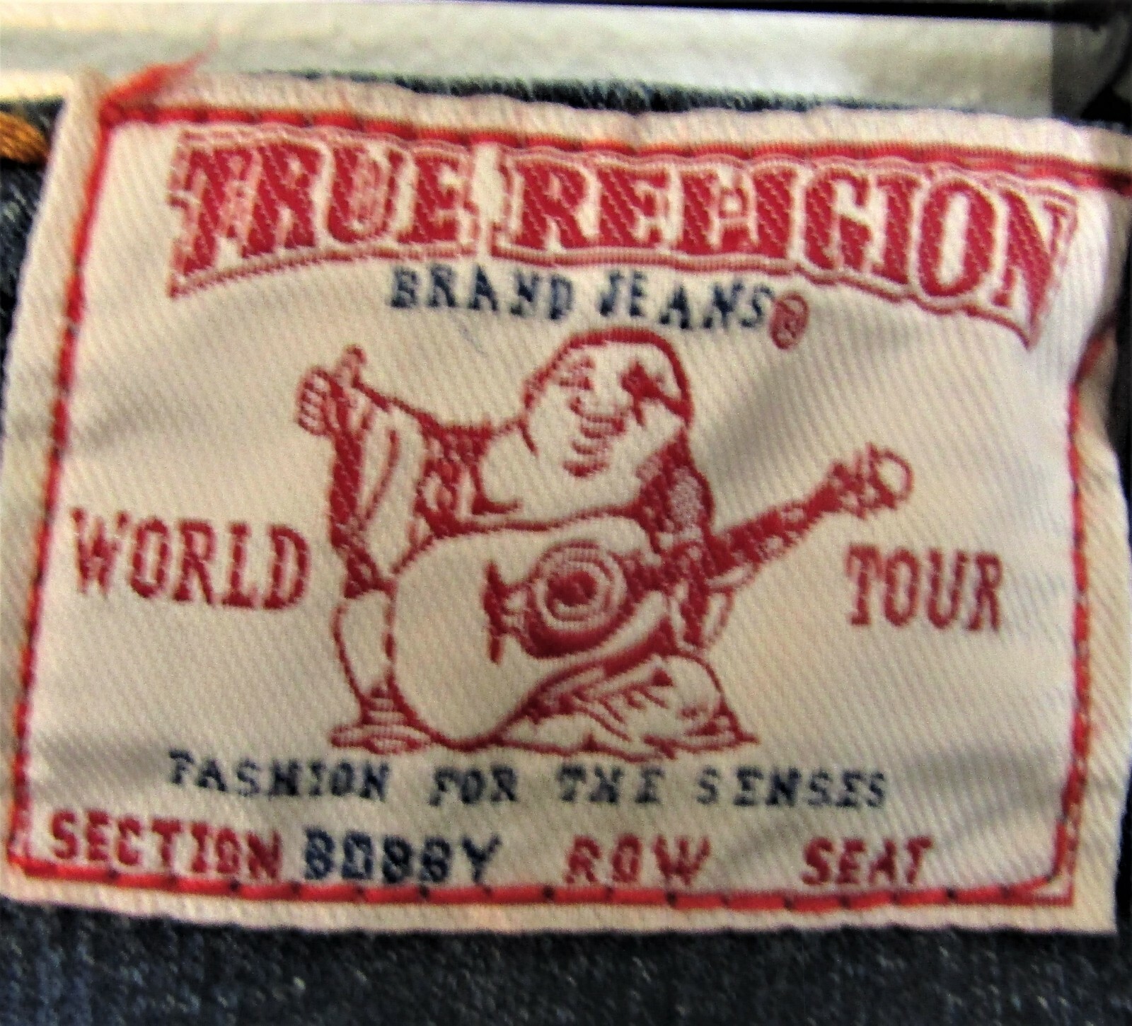 True Religion women's 100% cotton skinny flare jeans, size 26 Bobby, with embroi thumbnail 6