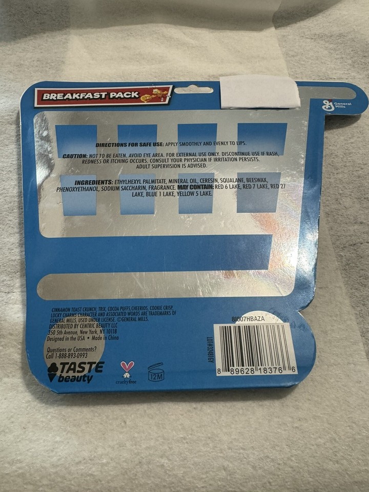 General Mills Breakfast Pack 6 Flavored Lip Glosses eBay