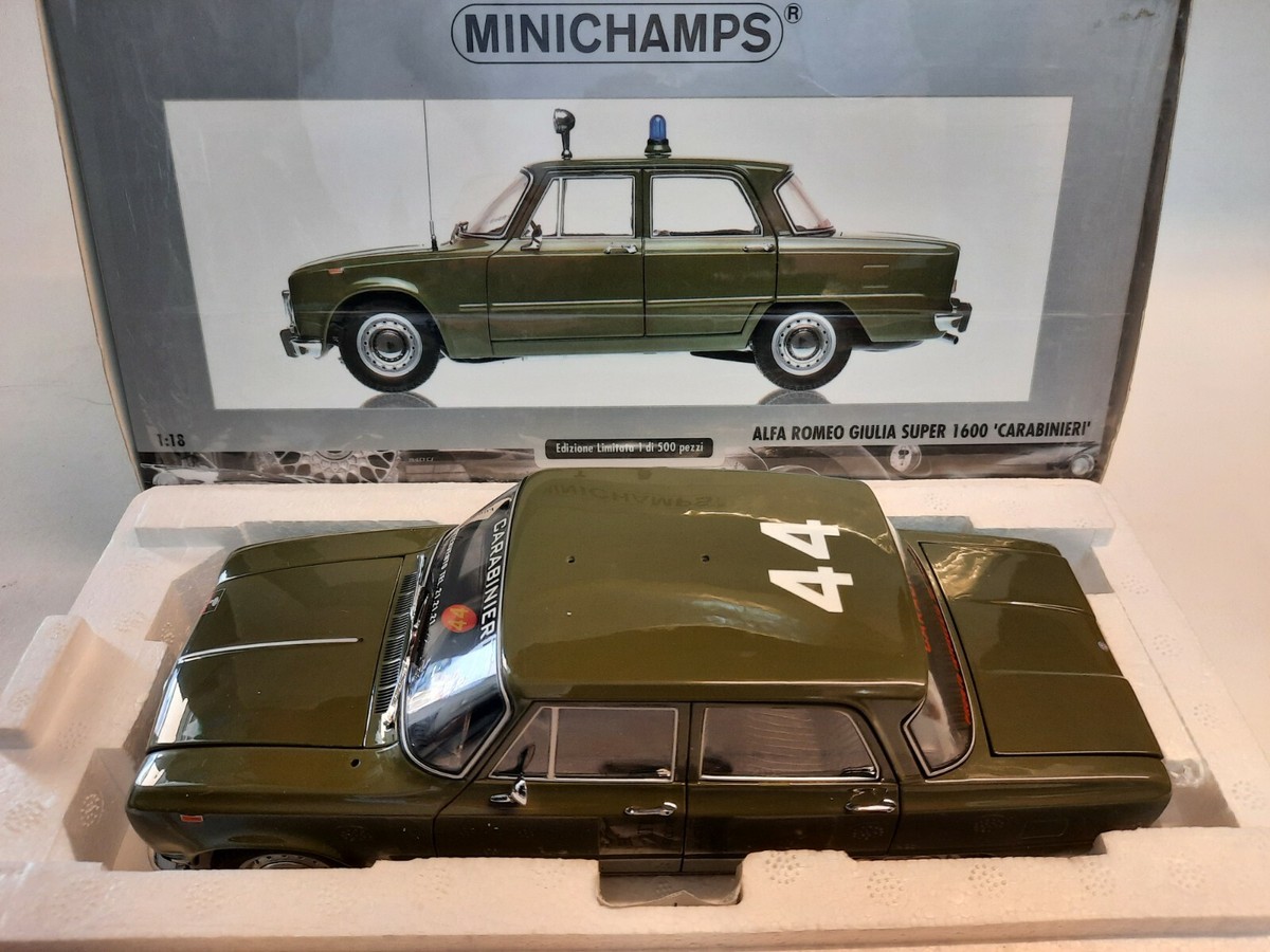 ミニカー MINICHAMPS Alfa Romeo Giulia CARABINIERI MINICHAMPS 183120991 Scale 1/18 | ALFA ROMEO EXCLUSIVE FOR