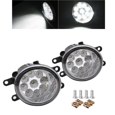 Pair LED Bumper Fog Lights Driving Lamps For Toyota Matrix 2009-2012
