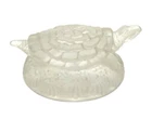 Fenton Art Glass Clear Satin Turtle Figurine Paperweight