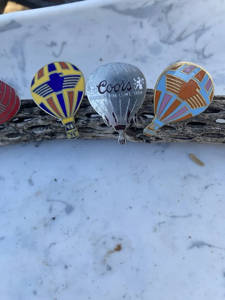 Collection of 12 Vintage Hot Air Balloon Tie Tack Style Pins - Image 2 of 4