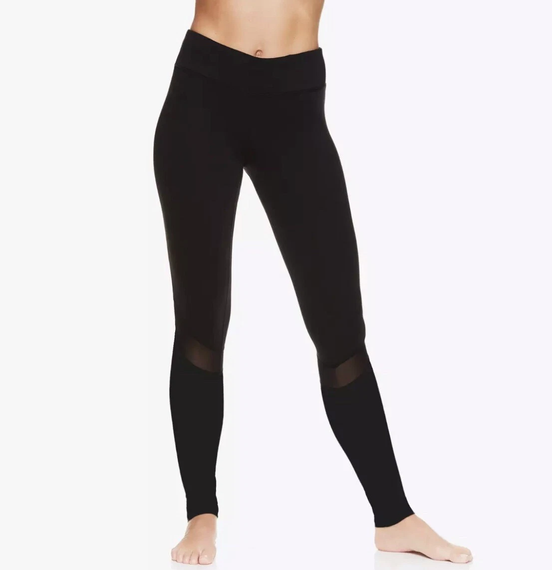 Gaiam Women's Om Mesh Black Yoga Leggings (GKW171LE02001) Size XS- NWT