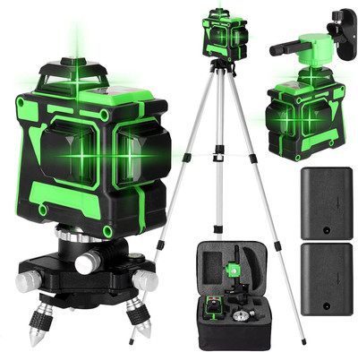 Multifunctional Self-Leveling 3D 12 Lines Laser Level Tool Vertical Horizontal L