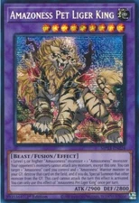 Yugioh Amazoness Pet Liger King MP23 Secret Rare NM 1st Edition 