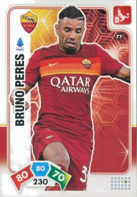 BRUNO PERES , ROME -N.77-CARD BASE XL ADRENALYN 2020/21