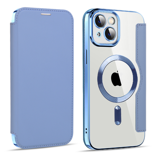 Funda tipo billetera para iPhone 16 Pro Max 15 14 13 12 11 ranuras para tarjetas RFID transparentes magnéticas - Imagen 9 de 20
