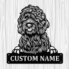 Personalized Labradoodle Metal Sign, Dog Owner Wall Art, Memorial Gift