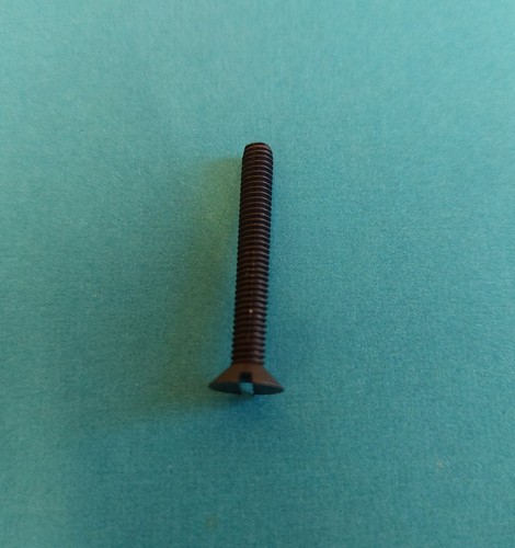 Tornillos/tornillos/sujetores planos avellanados de nailon negro M4 - Imagen 2 de 2