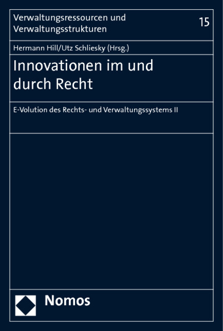 Innovationen im und durch Recht, Hermann Hill - Hermann Hill