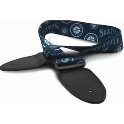 Seattle Mariners Guitar Strap Premium Holder Woodrow Music MLB Official Merch