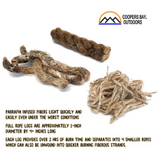 Coopers Bay® FireRope™ | Fire Starting Tinder for for Camping/Survival | 6 pk - Image 3