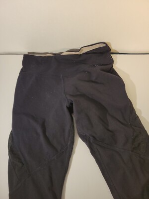 KK Womens Black Capri Athletic Leggings Size S