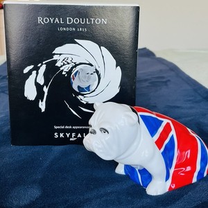 【未使用】  Jack Bulldog Spectre Royal Doulton English Bull Dog Spectre 007 James Bond Union Jack