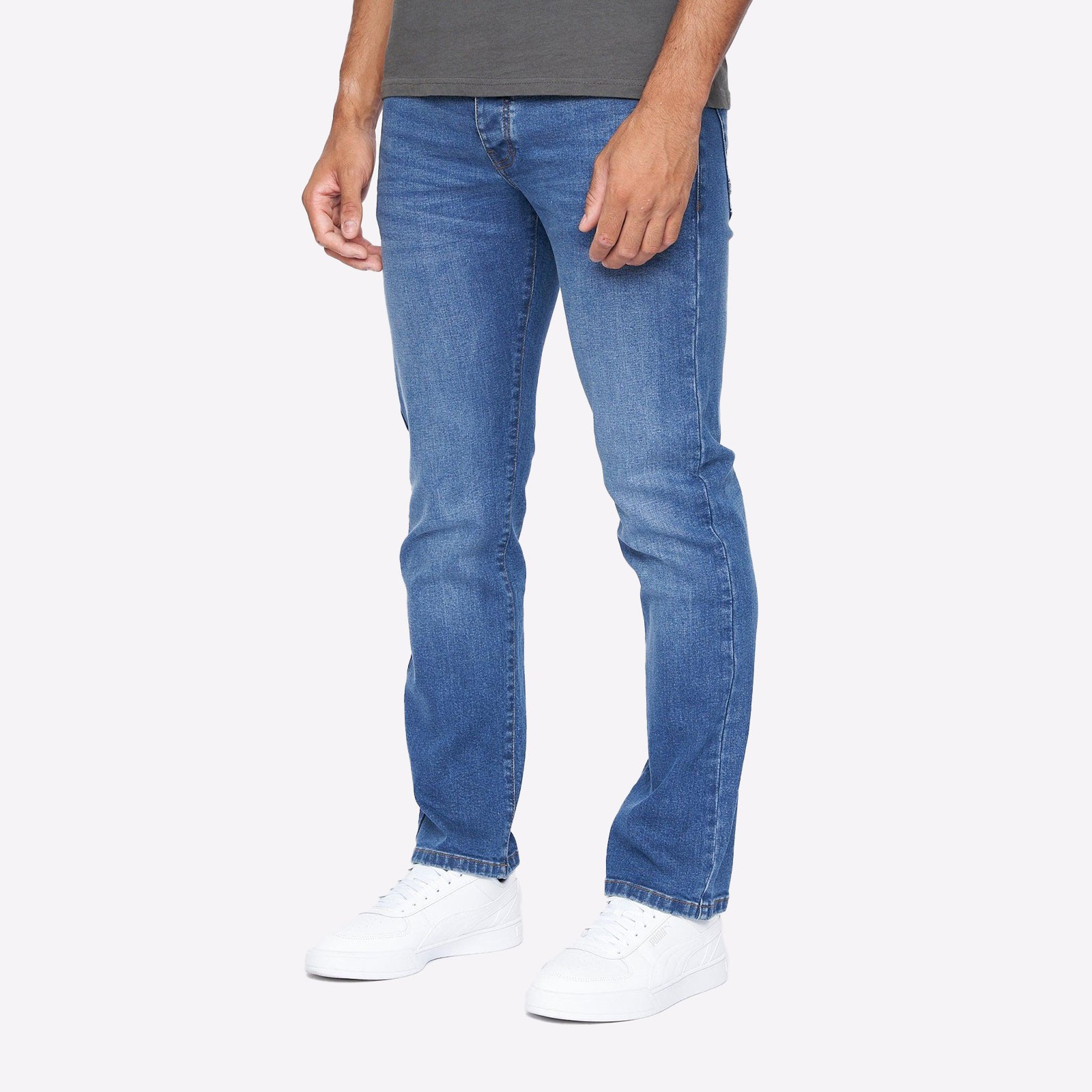 Crosshatch Princed Mens Fashion Formal Dress Designer Everyday Jeans