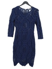 Missy Empire Bodycon Midi Dress S in Blue