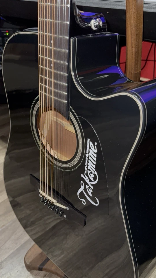 Guitarra Eléctrica Acústica Takamine GD30CE-12 12 Cuerdas, Negra Foto 3 de 4