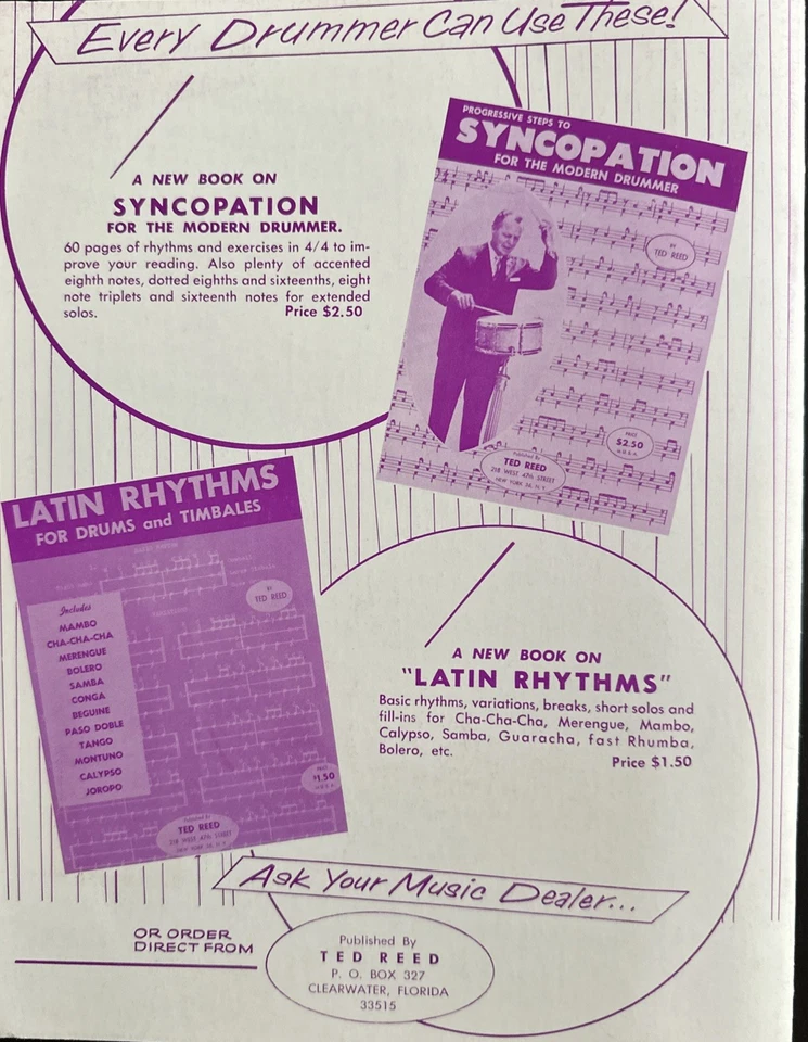 Solos de batería y rellenos para el baterista progresivo, libro 1 de Ted Reed Foto 2 de 4