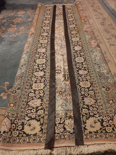 Seiden Handgeknüpfter Orientteppich LEBENSBAUM 124×192cm Vintage Seide Teppich - Bild 15 von 24
