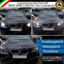 CONVERSIONE FARI FULL LED BMW SERIE 5 E60 E61 16000 LUMEN LED CANBUS BIANCO