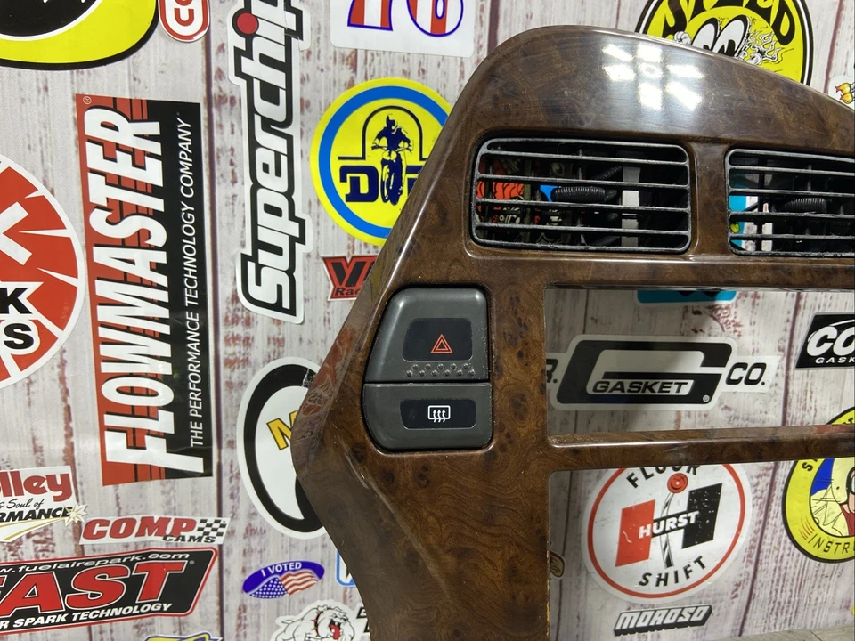 97-00 Infiniti QX4 4x4 tablero bisel recorte ventilaciones radio climatizador grano de madera Foto 2 de 4