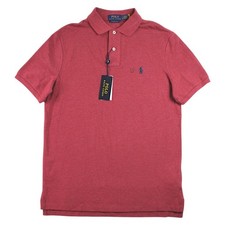 Polo Ralph Lauren Polo Shirt Mens XL Red Classic Fit Short Sleeve Pique 110 NEW