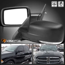 Fits 2009-2012 Dodge Ram 1500 Power Heated View Side Mirrors+LED Signal Lamps