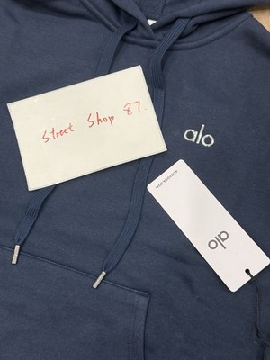 ALO YOGA Navy Blue Accolade Hoodie XS to XL | eBay