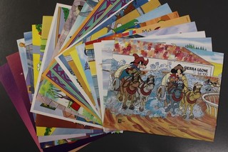 Walt Disney stamps 20 different blocks mint never hinged from Sierra Leone A1–6