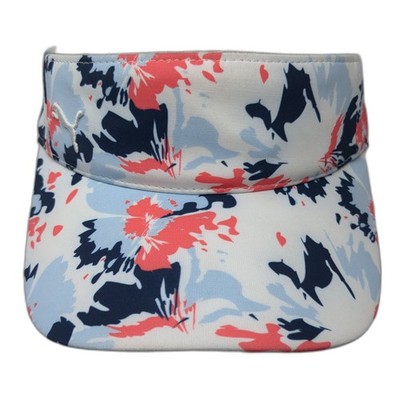 Puma Strapback Sun Visor Cap Multicolor One Size Adjustable Tropical Print