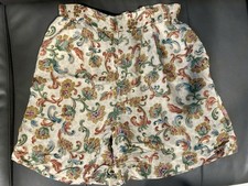 Stunt Collections 1990s Silk Shorts medium Long Length W/Pockets Vintage
