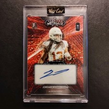 #7/8 Jordan Whittington Rookie Auto Red Light Sparkle 2023 Wild Card Metallix