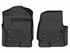 Husky X-act Contour Mat Fits 17-25 F250-450 Crewsupercab Wvinyl Front 2pc Blk
