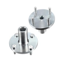 4" x 4" Go-Kart Live Axle Hub with 1" to 3/4" Step-Down - 1/4" Keyed Shaft, 8...