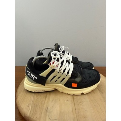 Nike Air Presto Off-White The Ten Men 8 Black Shoe Sneaker AA3830-001 Authentic