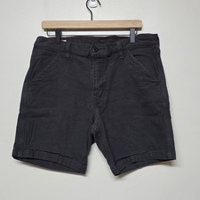 American Giant Shorts Mens 34 Gray Canvas Roughneck Stretch Outdoors USA Work