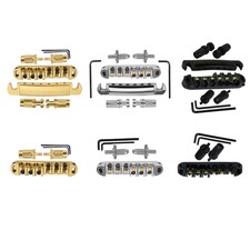 Adjustable Roller Saddle Tune-O-Matic Bridge Tailpiece for LP Les Paul SG Guitar