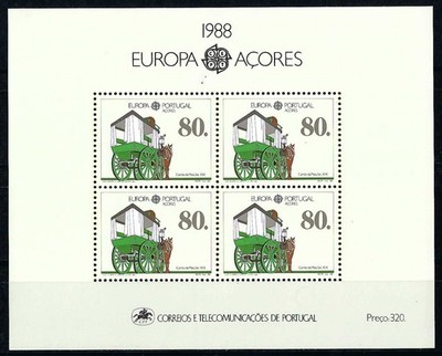 1988 EUROPA CEPT Açores bloc MNH